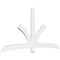 Ekena Millwork Davenport Architectural Grade PVC Gable Bracket, 108"W x 54"H x 2"D x 6"F, 12/12 Pitch GBP108X54X0206DAV00 - alternate 1